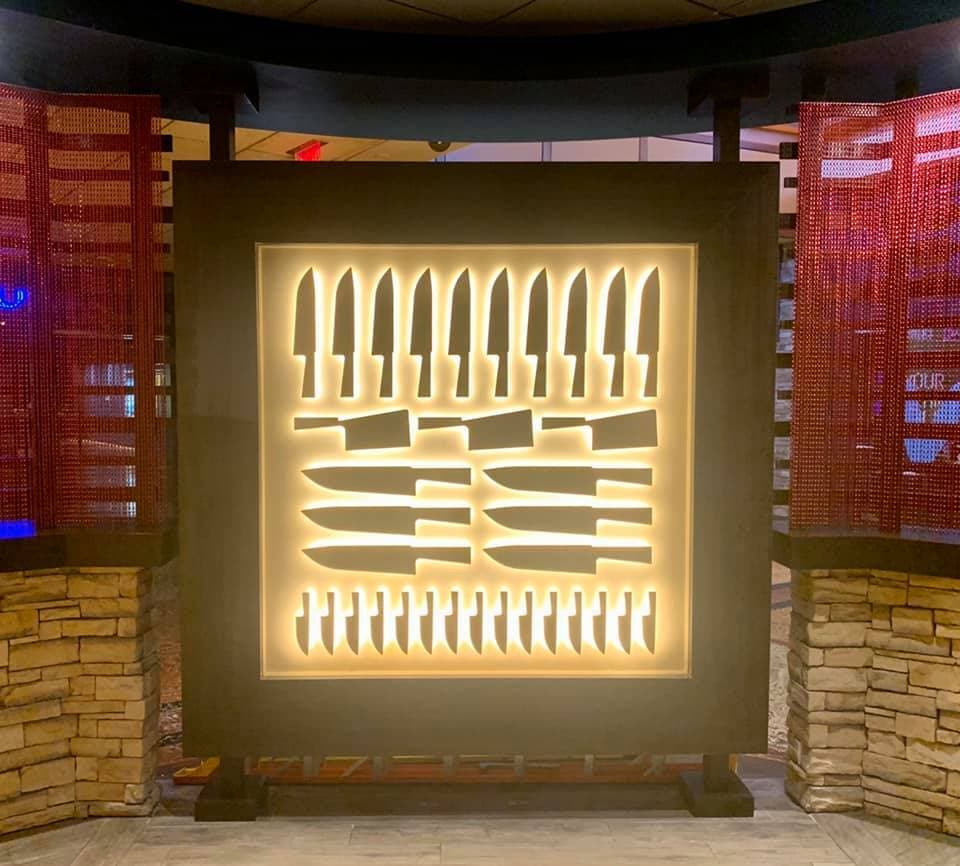 Completed restaurant interior painted by Childress Painting at Gordon Ramsay’s Steakhouse, Kansas City